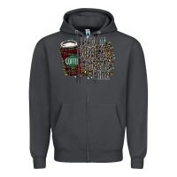 Smoke I Run on Coffee and Christmas Cheer Zipper Hoodie - Bettercallsaul