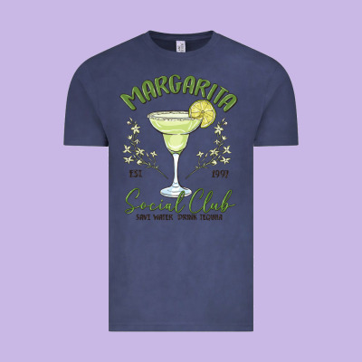 Margarita Social Club Vintage Tee Designed By Maliassmallbusiness