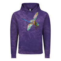 Cloud Purple Dragon Fly Vintage Hoodie - LillyAllenDesigns