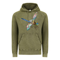 Vintage Olive Dragon Fly Vintage Hoodie - LillyAllenDesigns
