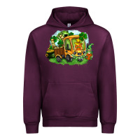 Mauve Wine truck saint patrick's day Urban Hoodie - FaDigitalArtStudio