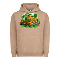 Pigment Burro truck saint patrick's day Urban Hoodie - FaDigitalArtStudio