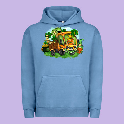 Truck Saint Patrick's Day Urban Hoodie Designed By Fadigitalartstudio