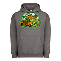 Pigment Tornado truck saint patrick's day Urban Hoodie - FaDigitalArtStudio