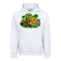 White truck saint patrick's day Urban Hoodie - FaDigitalArtStudio
