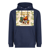Navy i can't talk right now Heavyweight Hoodie - TumblerDesignByShophia