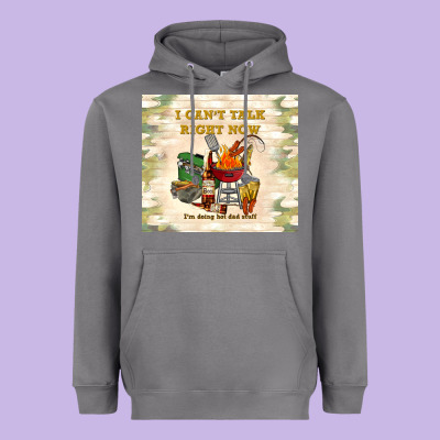 I Can't Talk Right Now Heavyweight Hoodie Designed By Tumblerdesignbyshophia