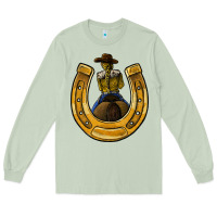 Matcha horseshoe and cowgirl Long Sleeve Tee - JahusDesignShop