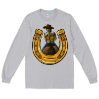Moon Dust horseshoe and cowgirl Long Sleeve Tee - JahusDesignShop