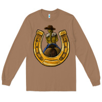 Horseshoe And Cowgirl Long Sleeve Tee | Teevron