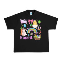 Black easter hoppy bunny Urban Heavy Tee - MaliasSmallBusiness