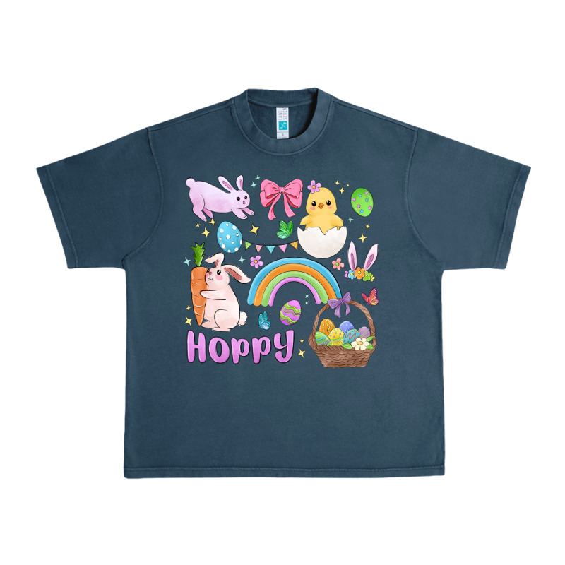 Easter Hoppy Bunny Urban Heavy Tee by MaliasSmallBusiness | Teevron
