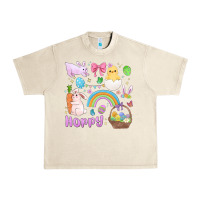 Sandshell easter hoppy bunny Urban Heavy Tee - MaliasSmallBusiness