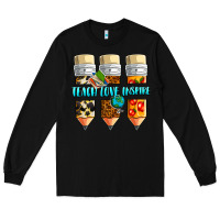 Black teach love inspire Long Sleeve Tee - NancyCooperArtShop