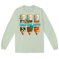 Matcha teach love inspire Long Sleeve Tee - NancyCooperArtShop