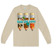 Mushroom teach love inspire Long Sleeve Tee - NancyCooperArtShop