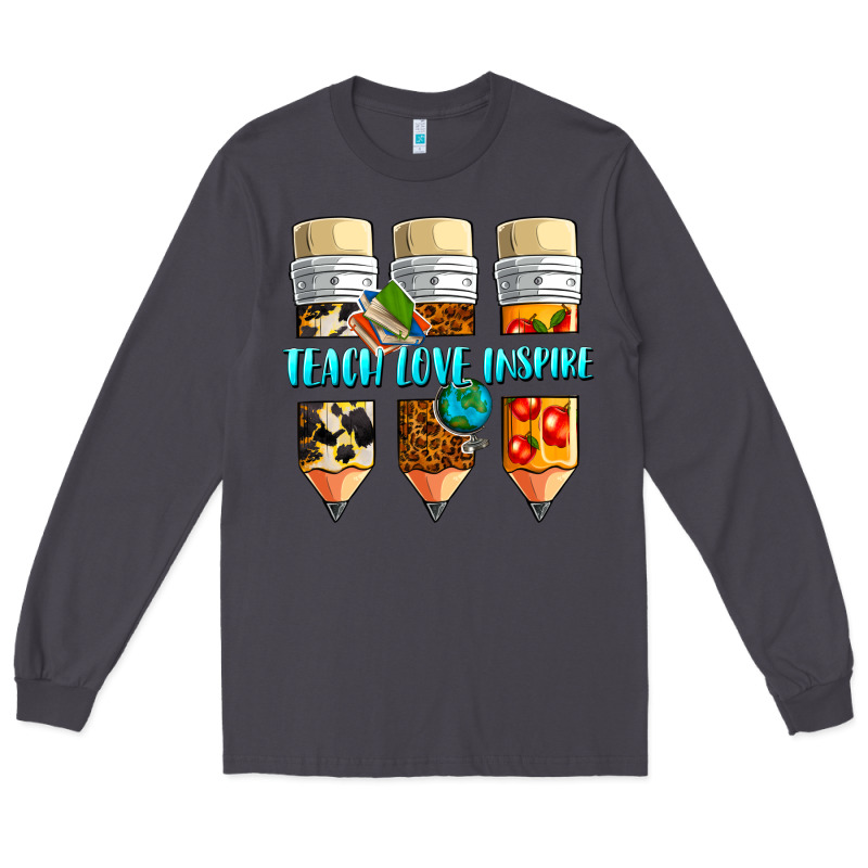 Teach Love Inspire Long Sleeve Tee by NancyCooperArtShop | Teevron
