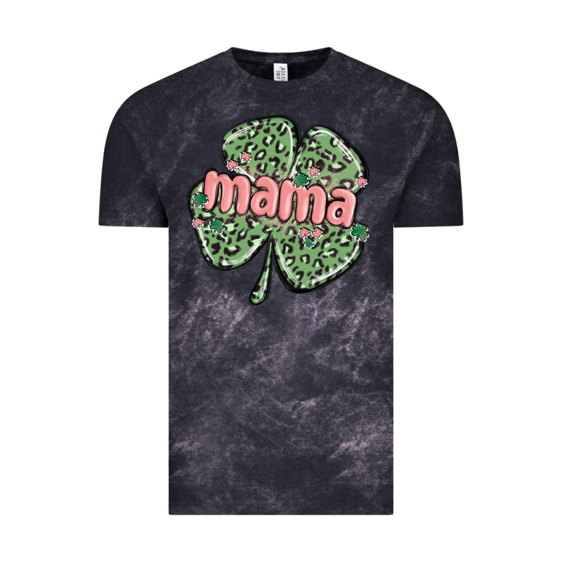Leopard Shamrock Mama Vintage Tee by MaliasSmallBusiness | Teevron