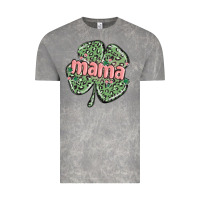 Cloud Rock leopard shamrock mama Vintage Tee - MaliasSmallBusiness