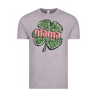 Vintage Zinc leopard shamrock mama Vintage Tee - MaliasSmallBusiness