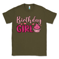 Army Green birthday girl cupcake Classic Tee - MaliasSmallBusiness