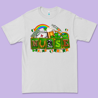 St Patricks Nurse Premium Tee Designed By Adodesignshop