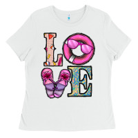 White love summer Ladies Tee - CowhideDigitalArt