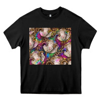 Black merino ram tie dye tumbler Heavy Core Tee - BarkalooDesign