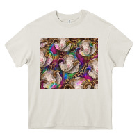 Cream merino ram tie dye tumbler Heavy Core Tee - BarkalooDesign