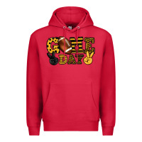 Cardinal Game day yellow and black team color Premium Hoodie - HowdyJamesFarm
