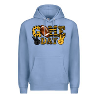 Colony Blue Game day yellow and black team color Premium Hoodie - HowdyJamesFarm