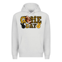Dove Grey Game day yellow and black team color Premium Hoodie - HowdyJamesFarm