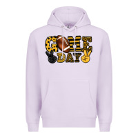 Lilac Game day yellow and black team color Premium Hoodie - HowdyJamesFarm