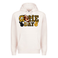Pale Pink Game day yellow and black team color Premium Hoodie - HowdyJamesFarm