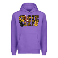 Purple Game day yellow and black team color Premium Hoodie - HowdyJamesFarm