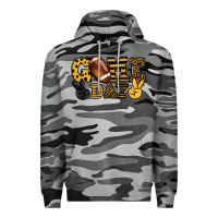 Slate Camo Game day yellow and black team color Premium Hoodie - HowdyJamesFarm