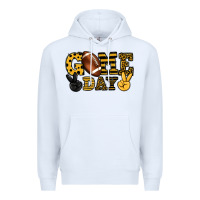 White Game day yellow and black team color Premium Hoodie - HowdyJamesFarm