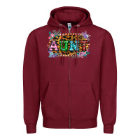 Burgundy Best Aunt Ever! Zipper Hoodie - Bettercallsaul
