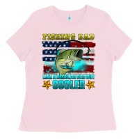 Fishing Dad Like A Regular Dad But Cooler Ladies Tee | Teevron