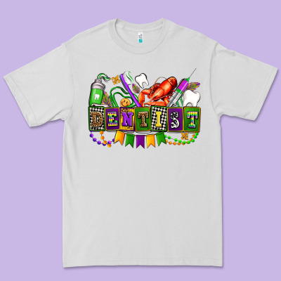Mardi Gras Dentist Premium Tee Designed By Adodesignshop
