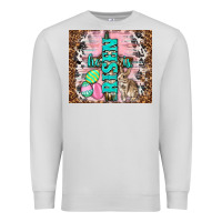 Dove Grey western he is risen with rabbit Premium Sweatshirt - TumblerDesignByShophia