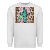 Oatmeal Heather western he is risen with rabbit Premium Sweatshirt - TumblerDesignByShophia