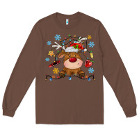 Chestnut christmas deer school Long Sleeve Tee - MaliasSmallBusiness