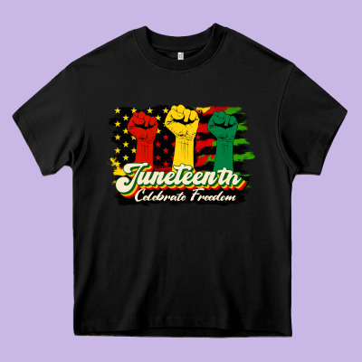 Juneteenth Celebrate Freedom Heavy Core Tee Designed By Hra Design Shop