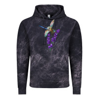 Cloud Black Dragonfly With Lavender Vintage Hoodie - LillyAllenDesigns