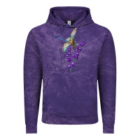Cloud Purple Dragonfly With Lavender Vintage Hoodie - LillyAllenDesigns