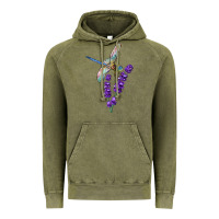 Vintage Olive Dragonfly With Lavender Vintage Hoodie - LillyAllenDesigns