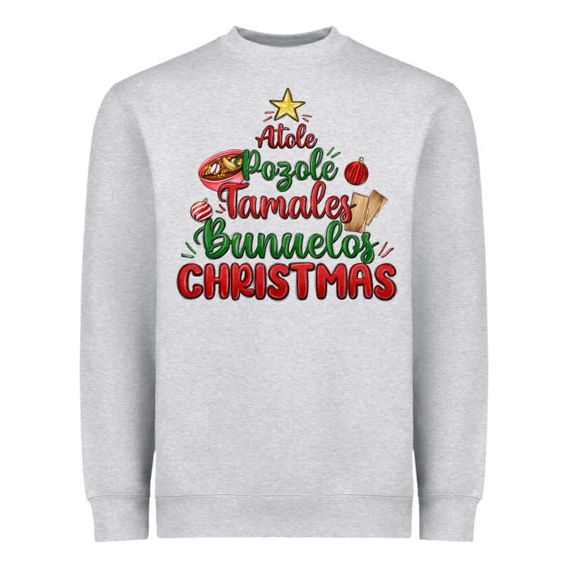Atole Pozole Mexican Christmas Heavyweight Sweatshirt by MaliasSmallBusiness | Teevron