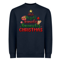 Navy atole pozole mexican christmas Heavyweight Sweatshirt - MaliasSmallBusiness