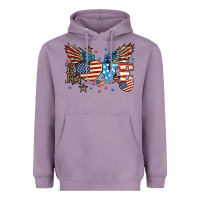 Lavender Love America wings 4th of july Heavyweight Hoodie - HowdyJamesFarm